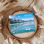 Alaska Snow Glacier Mountain Trip Postcard<br><div class="desc">This design was created through digital art. Customise it with your own text. It may be personalised by clicking the customise button and changing the colour, adding a name, initials or your favourite words. Contact me at colorflowcreations@gmail.com if you with to have this design on another product. Purchase my original...</div>