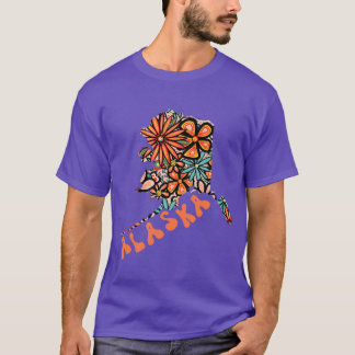 Alaska State Design Artist Designed Illustration F T-Shirt