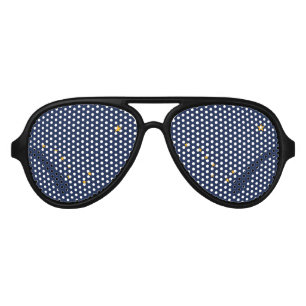 Alaska State Flag Aviator Sunglasses