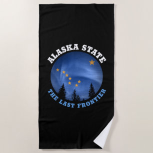 ALASKA STATE FLAG BEACH TOWEL