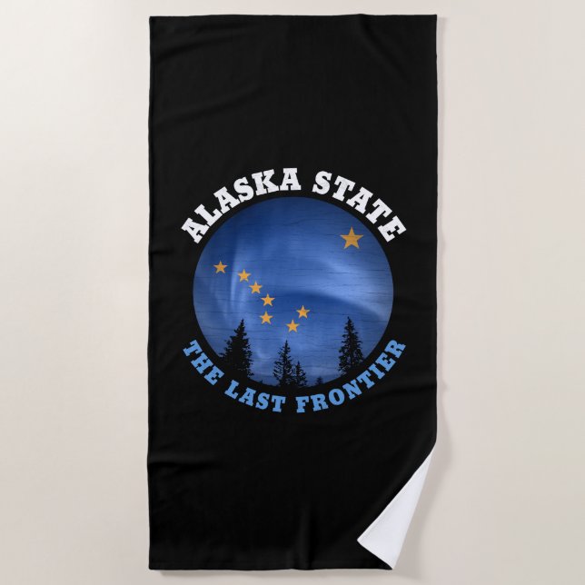 ALASKA STATE FLAG BEACH TOWEL (Front)