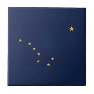 Alaska State Flag Ceramic Tile
