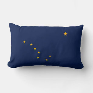 Alaska State Flag Design Lumbar Cushion