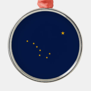 Alaska State Flag Design Metal Ornament