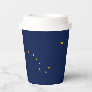 Alaska State Flag Design Paper Cups