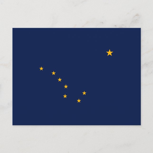 Alaska State Flag Design Postcard (Front)