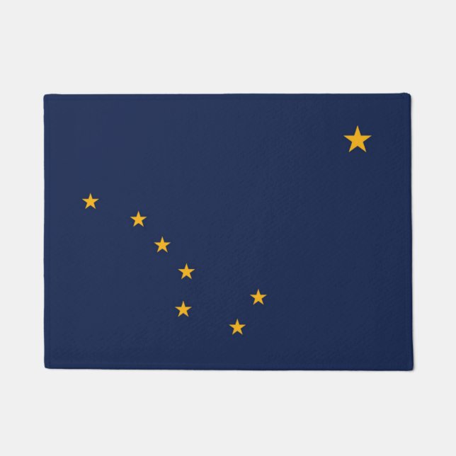 Alaska State Flag Door Matt Doormat (Front)