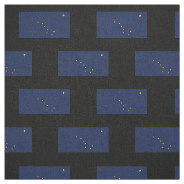 Alaska State Flag Fabric (Swatch)