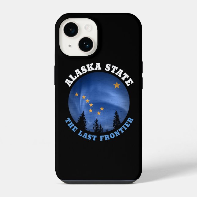 ALASKA STATE FLAG iPhone CASE (Back)