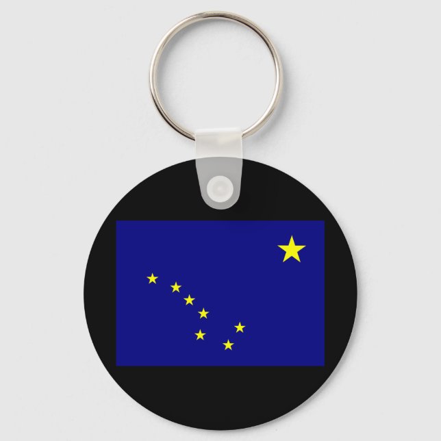 Alaska State Flag Keychain (Front)