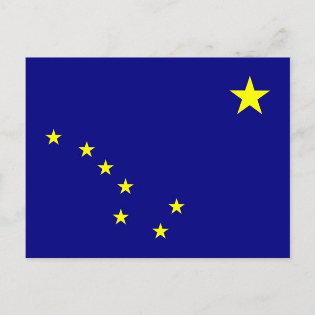 Alaska State Flag Postcard (Front)