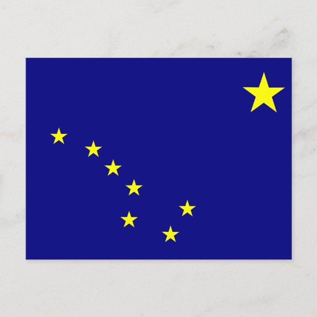 Alaska State Flag Postcard (Front)