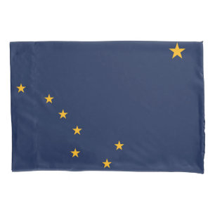Alaska State Flag Print Patriotc Pillowcase