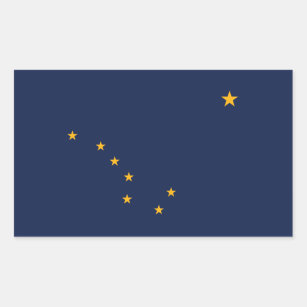 Alaska State Flag Rectangular Sticker