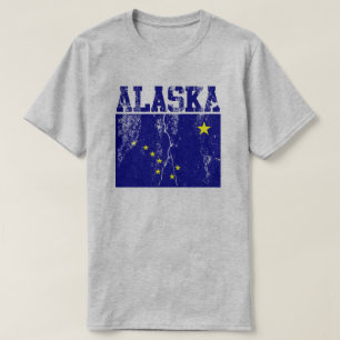Alaska State Flag T-Shirt (Distressed)