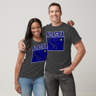 Alaska State Flag T-Shirt (Distressed)