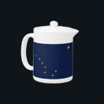 Alaska State Flag Teapot<br><div class="desc">Add a touch of Alaskan pride to your tea time with our exclusive teapot featuring the flag of Alaska! Crafted with meticulous attention to detail, this teapot is more than just a functional item; it’s a celebration of Alaskan heritage and cultural pride. The design prominently showcases the iconic Big Dipper...</div>