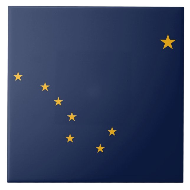 Alaska State Flag Tile (Front)