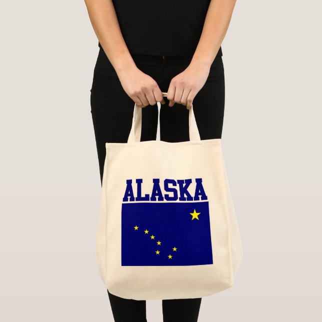 Alaska State Flag Tote Bag (Front (Product))