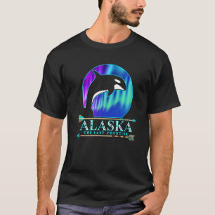 Alaska State Pride Alaska Northern Lights Alaskan T-Shirt