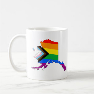 Alaska State Pride LGBTQ Progress Pride Coffee Mug