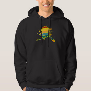 Alaska State Pride Sunset I Love Alaska Hoodie