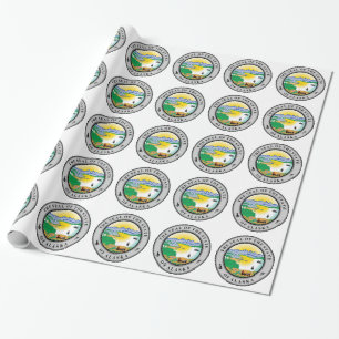 Alaska State Seal Wrapping Paper