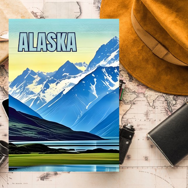 Alaska, State, USA, Vintage, Nature, Mountains, Postcard (Creator Uploaded)