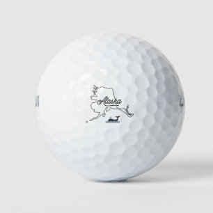 Alaska State Whale Travel-Inspired Souvenir Gift Golf Balls