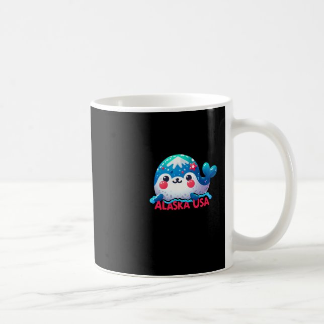 Alaska Sticker  Coffee Mug (Right)