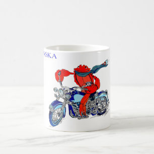 Alaska Style King Crab Motorcycle Coffee Mug