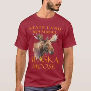 Alaska Territory Land Mammal The Moose Artistic  T-Shirt