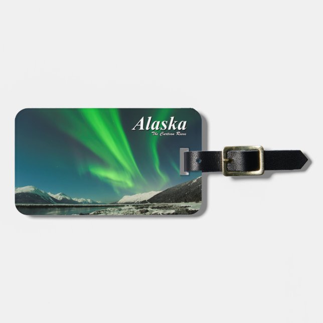 Alaska The Curtain Rises Luggage Tag (Front Horizontal)