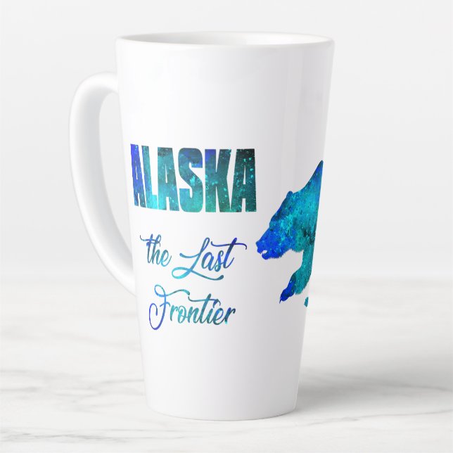 Alaska the Last Frontier - 17 oz. Latte Mug (Left Angle)