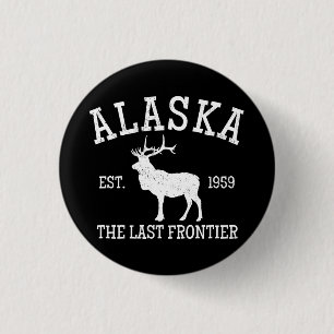 Alaska The Last Frontier 3 Cm Round Badge