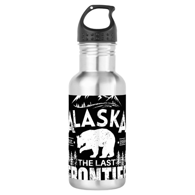 Alaska The Last Frontier 710 Ml Water Bottle (Front)