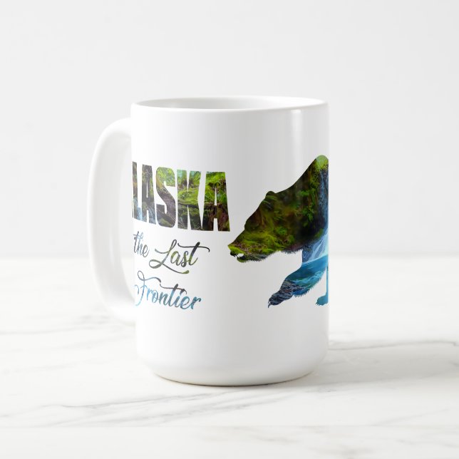 Alaska the Last Frontier Bear - 15 oz. Mug (Front Left)