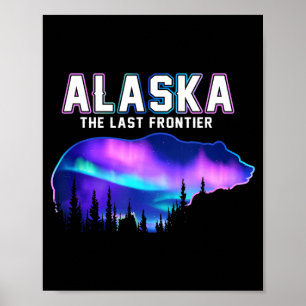 Alaska The Last Frontier Est 1959 Northern Lights Poster