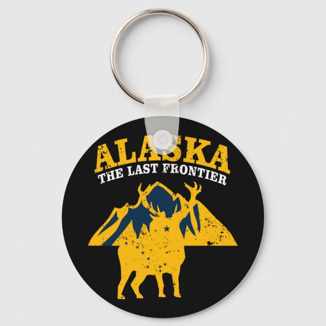 Alaska The Last Frontier Key Ring (Front)