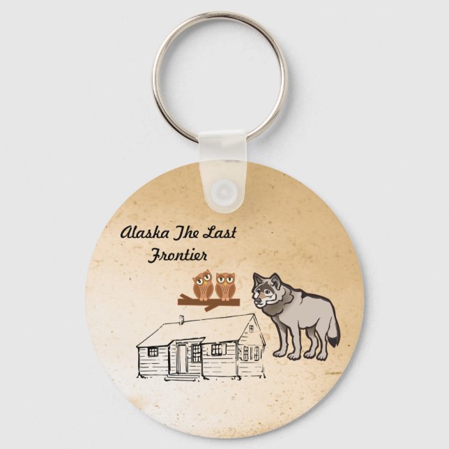 Alaska The Last Frontier Key Ring (Front)