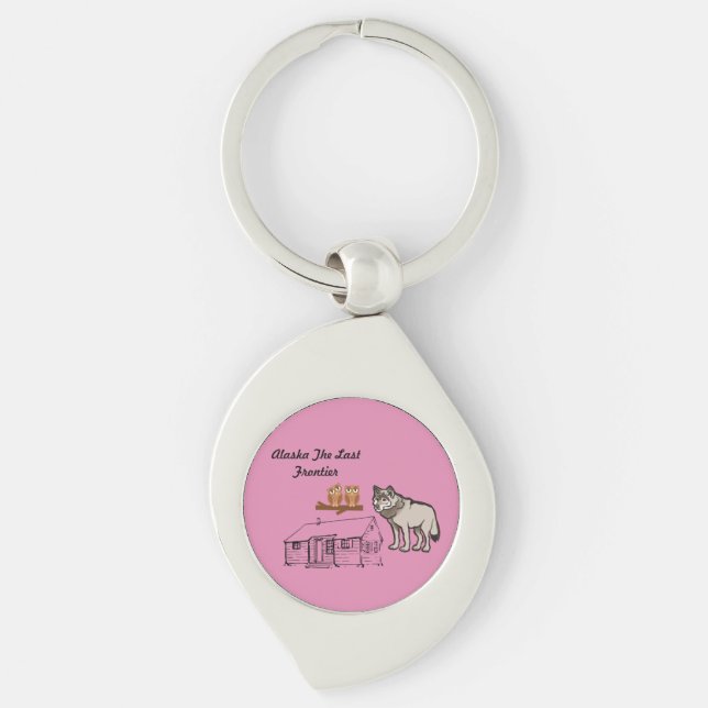 Alaska The Last Frontier Key Ring (Front)