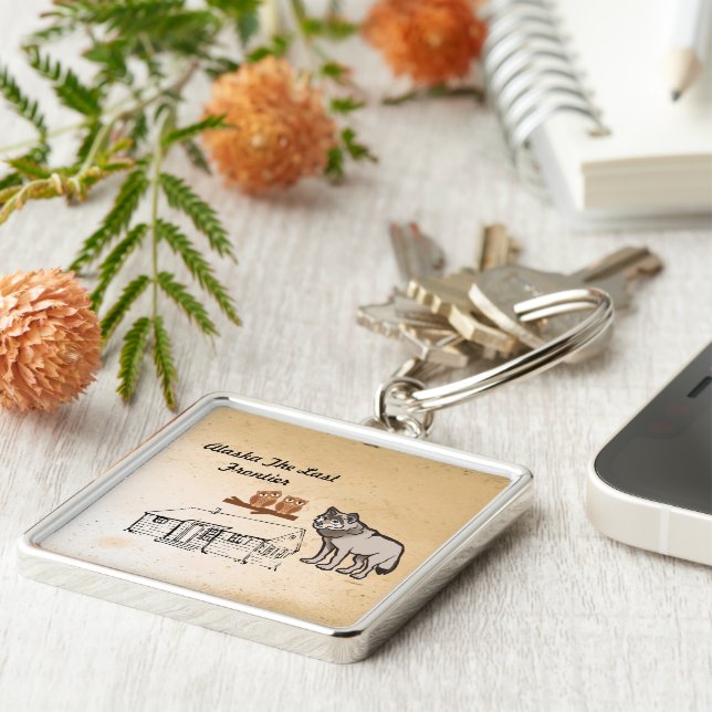 Alaska The Last Frontier Key Ring (Side)