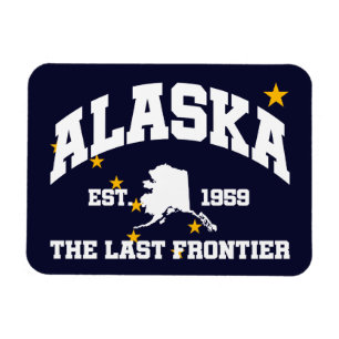 Alaska,The Last Frontier Magnet