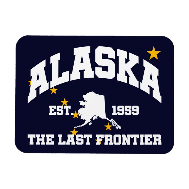 Alaska,The Last Frontier Magnet (Horizontal)