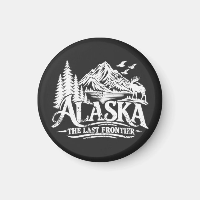 Alaska The Last Frontier Magnet (Front)
