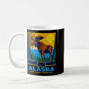 Alaska The Last Frontier Moose Wildlife Travel Coffee Mug