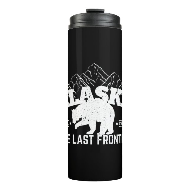 Alaska The Last Frontier Polar Bear Thermal Tumbler (Front)