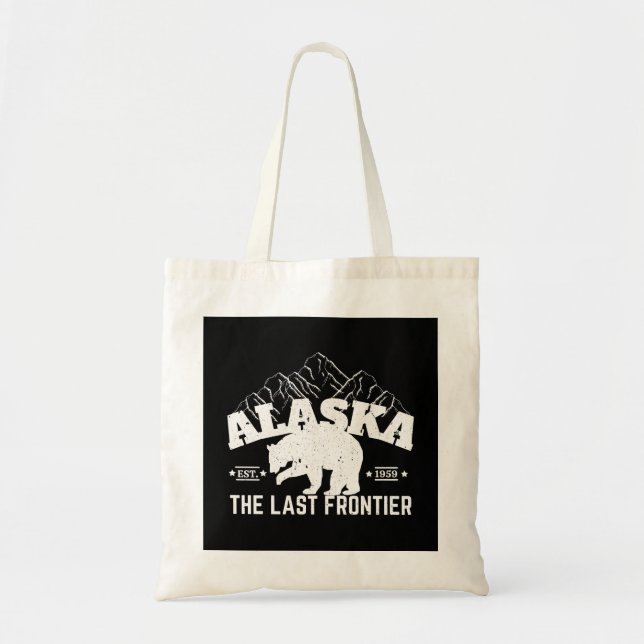 Alaska The Last Frontier Polar Bear Tote Bag (Front)
