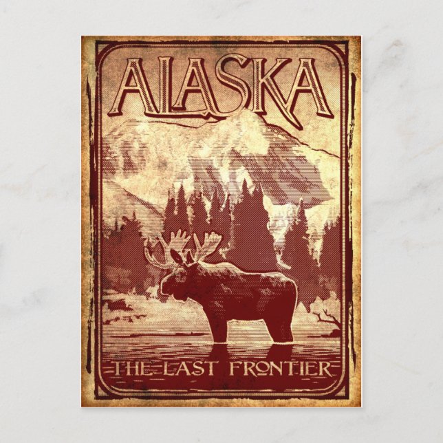 Alaska - the last frontier postcard (Front)