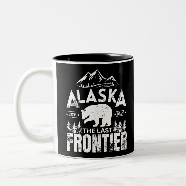 Alaska The Last Frontier Two-Tone Coffee Mug (Left)